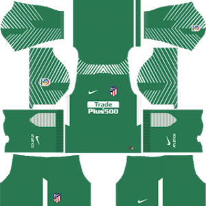 atletico madrid goalkeeper away kit 2017-2018 dream league soccer
