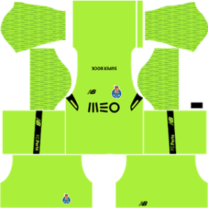fc porto dls goalkeeper third kit 2017-2018