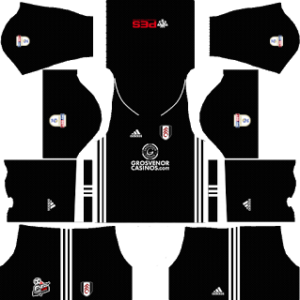 fulham dls away kit 2017-2018 (black short)