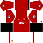 manchester united dls home kit 2012-2013