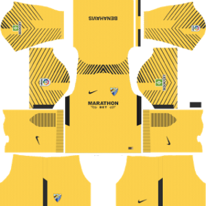 Malaga DLS Goalkeeper Away Kits 2017-2018