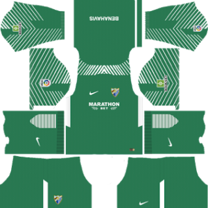 Malaga DLS Goalkeeper Home Kits 2017-2018