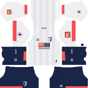 afc bournemouth away kit 2018-2019 dream league soccer