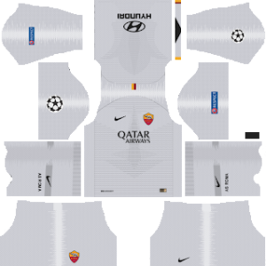 as roma UCL away kit 2018-2019 dream league soccer