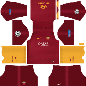 AS Roma UCL Kits 2018/2019 Dream League Soccer