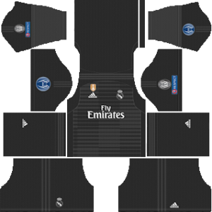 Real Madrid UEFA goalkeeper home kit 2018-2019 dream league soccer