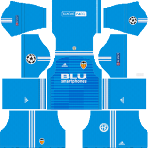 valencia ucl goalkeeper away kit 2018-2019 dream league soccer