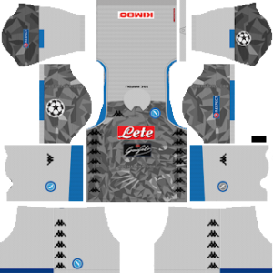ssc napoli ucl third kit 2018-2019 dream league soccer