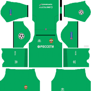 CSKA Moscow ucl goalkeeper home kit 2018-2019 dream league soccer