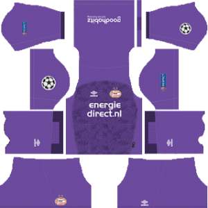 PSV Eindhoven ucl goalkeeper away kit 2018-2019 dream league soccer