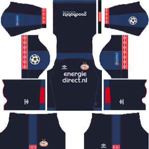 PSV Eindhoven ucl third kit 2018-2019 dream league soccer