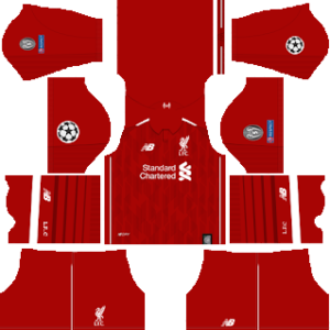 Liverpool Kits UCL 2018/2019 Dream League Soccer