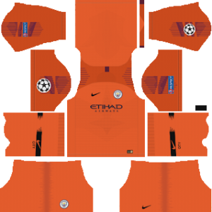 Manchester City ucl goalkeeper home kit 2019-2020 dream league soccer