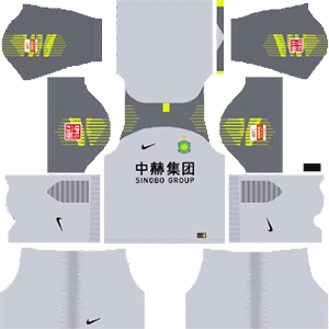 Beijing Sinobo Guoan FC goalkeeper home kit 2019-2020 dream league soccer