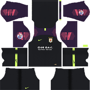 Shandong Luneng Taishan FC acl goalkeeper away kit 2019-2020 dream league soccer