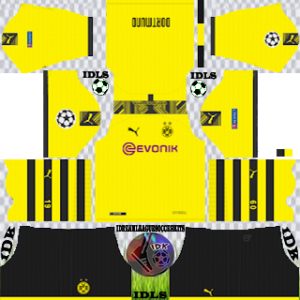 Borussia Dortmund UCL home kit 2019-2020 dream league soccer