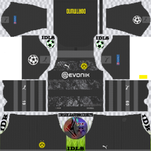 Borussia Dortmund UCL away kit 2019-2020 dream league soccer