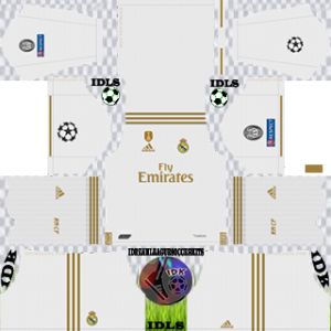 Real Madrid UCL home kit 2019-2020 dream league soccer