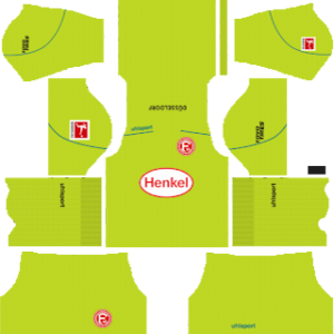 Fortuna Dusseldorf goalkeeper home kit 2019-2020 dream league soccer