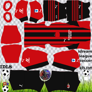 ACM logo, A.C. Milan Serie A Dream League Soccer Kit Football, football,  trademark, logo, jersey png