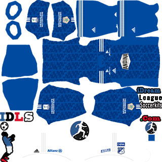 Free: Kit Olimpia Para Dls 17 Dream League Soccer Ishyz Kits - Escudo De  Millonarios 2017 
