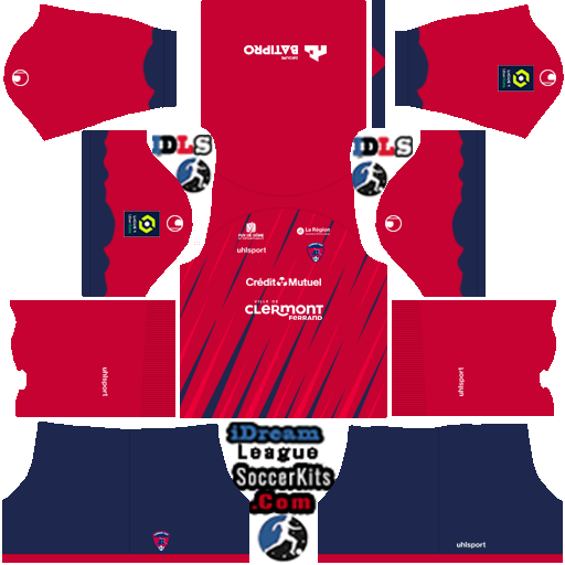 Clermont FC DLS Kits 2023 – Dream League Soccer 2023 Kits & Logos