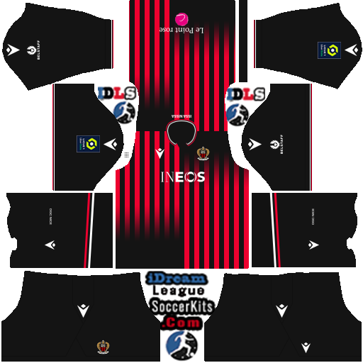OGC Nice DLS Kits 2023 – Dream League Soccer 2023 Kits & Logo