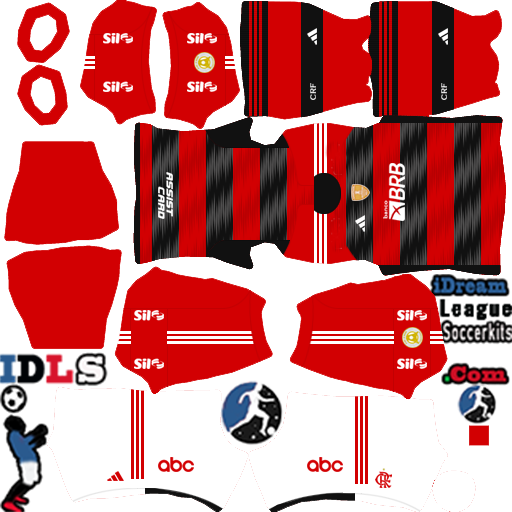 kit do flamengo football league 2023 