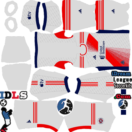 New England Revolution DLS Kits 2021 - Dream League Soccer Kits