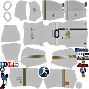 Olympique Lyonnais kit dls 2024 home temp