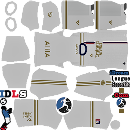 Olympique Lyonnais DLS Kits 2024 DLS 2024 Kits