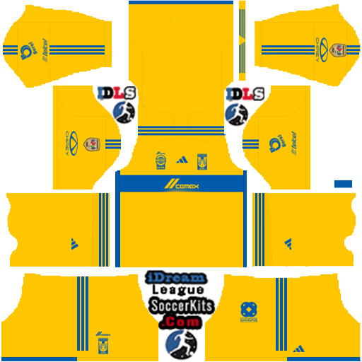Tigres UANL DLS Kits 2024 Dream League Soccer 2024 Kits