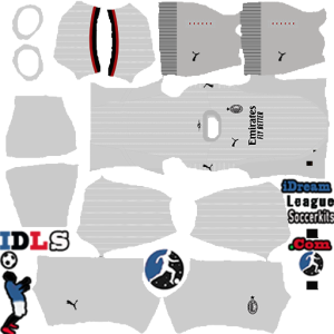 Kits de treinamento do AC Milan para 2025 fora de casa